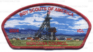 Patch Scan of Montana Council 2024 ICL CSP red border