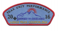 Peak Unit Performance 2016 Journey to Excellence Longs Peak Council BSA Longs Peak Council #62 merged with Greater Wyoming Council