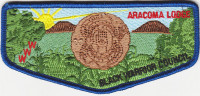 32684 - Aracoma Lodge OA 2014 Lodge Flap Black Warrior Council #6