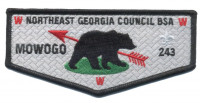 NEGA Mowogo Flap (Black Border) Northeast Georgia Council #101