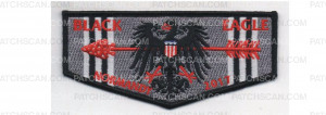Patch Scan of Normandy Camporee Lodge Flap black border (PO 86762)