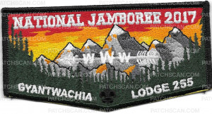 Patch Scan of National Jamboree 2017 Gyantwachia Lodge 255 FLAP 