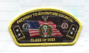 Patch Scan of Pathway to Adventure Class of 2023 CSP gold bdr