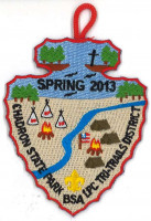 X156987B LPC TRI-TRAILS DISTRICT SPRING CAMPOREE 2013 - (Arrowhead)  Longs Peak Council #62 merged with Greater Wyoming Council