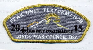 Patch Scan of Longs Peak Unit Performance 2015