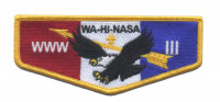 Wa-Hi-Nasa flap yellow border Middle Tennessee Council #560