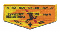 HO-NAN-NE-HO-ONT NOAC 2022 Flap  Allegheny Highlands Council #382