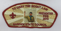 FOS 2019 Obey The Scout Law - special Garden State Council #690