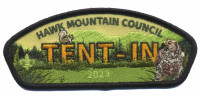 Tent-In with black border Hawk Mountain Council #528