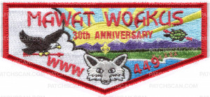 Patch Scan of mawat woakus 30th anniversary flap