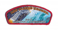 Los Padres Council 2017 Jamboree JSP Red Metallic Border Los Padres Council #53