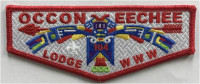 Occoneechee Lodge 104 Flap- Weave Background Occoneechee Council #421