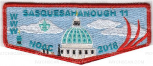 Patch Scan of Sasquesahanough 11 NOAC 2018 Flap Set
