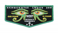 ECHOCKOTEE LODGE 200 FLAP (SECTION S4-CONFERENCE) TEAL  North Florida Council #87