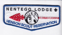 Nentego Lodge Henson Scout Reservation Flap Del-Mar-Va Council #81