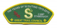 Great Trail Council - 100 years of Scouting Camp Stambaugh CSP REORDER Great Trail Council #433