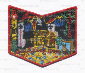 Patch Scan of QUELQUESHOE LODGE NOAC (Bottom Piece Red Border) 