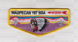 Patch Scan of Waupecan Lodge 197 Flap 2023