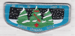 Patch Scan of Na Tsi Hi Lodge 71 Winter Carnival 2023