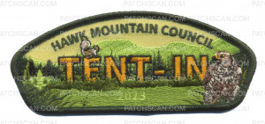 Patch Scan of Tent-In with dark green border