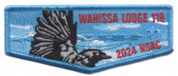2024 Wahissa NOAC flap blue Old Hickory Council #657