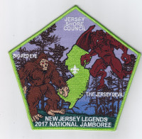 JSC 2017 National Jamboree 6 Piece Set Center Patch   Jersey Shore Council #341