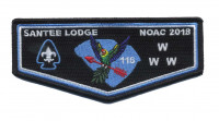Santee Lodge NOAC 2018 Flap (Parakeet)  Pee Dee Area Council #552 - merged with Indian Waters Council #553