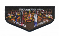 MIKANAKAWA 101 NOAC Flap (Ceremony)  Circle Ten Council #571