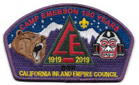 Camp Emerson 100 Years 1919 2019 csp California Inland Empire Council #45