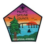 Pacific Skyline Council 2023 NSJ Center patch black border Pacific Skyline Council #31