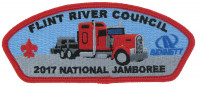 2017 National Jamboree - FRC - Tractor Trailer -  Red Border Flint River Council #95