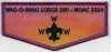 wag o shag noac flap- PURPLE BORDER