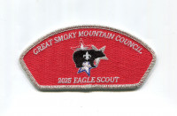 GSMC 2025 Eagle Scout CSP silver metallic border Great Smoky Mountain Council #557