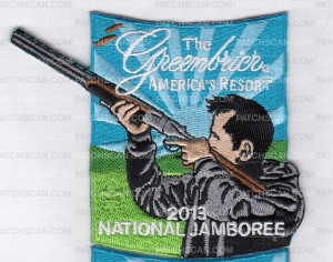 Patch Scan of X167696A Greenbrier 2013 NATIONAL JAMBOREE (gun)