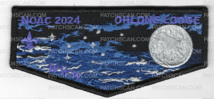 Patch Scan of Ohlone Lodge NOAC 2024 night scene flap