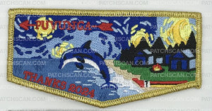 Patch Scan of Puvunga Lodge 2024 Flap - Thanks Gold