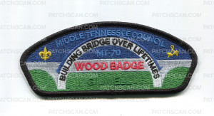 Patch Scan of Middle Tennessee Council MT-70 Wood Badge CSP
