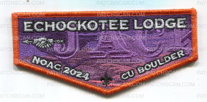 Patch Scan of North Florida Council NOAC 2024(Orange/Flap)