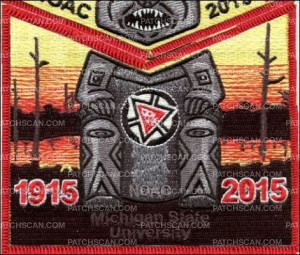 Patch Scan of Comanche Lodge 254 NOAC 2015 TRADER, SPONSOR pocket