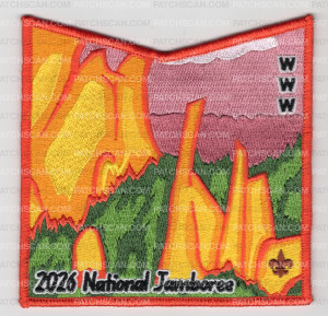 Patch Scan of Scouting Colorado 2026 Jamboree OA2 Bottom (Rock)