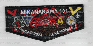 Patch Scan of Mikanakawa NOAC 2024 Ceremonies Flap