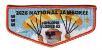 Ohlone Lodge 63 2026 NJ flap orange border Pacific Skyline Council #31