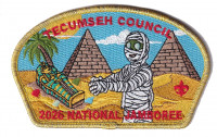Tecumseh Council 2026 Jamboree (Mummy) Gold Metallic Tecumseh Council #439
