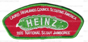 Patch Scan of Laurel Highlands Council 2026 Jamboree Set (Heinz) Green