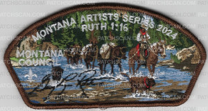 Patch Scan of Montana Artist Series 2024 CSP Montana Council