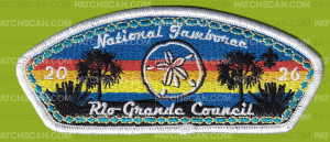 Patch Scan of Rio Grande Council 2026 Jamboree (Sand Dollar)