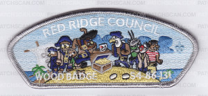 Patch Scan of X169564A RED RIDGE COUNCIL WOOD BADGE (fake csp pirate)