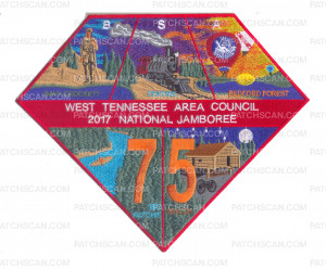 Patch Scan of 2017 National Jamboree - West Tennessee Area Council - Back Patch 