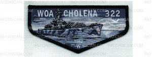 Patch Scan of USS Alabama Flap B/W (PO 103592)