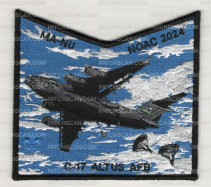 Patch Scan of Ma-Nu NOAC 2024 C-17 Altus AFB pocket patch